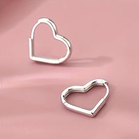 Pilar - Boucles d'Oreilles Cœur Doré en Acier Inoxydable
