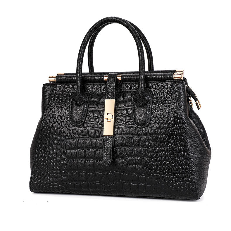 Sac à main en cuir façon croco Renata