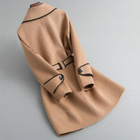 Manteau croisé ceinturé Alessandra
