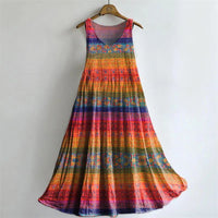 Robe À Imprimé Ethnique Vintage