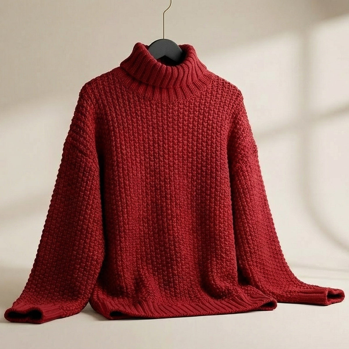 Pull col roulé en coton Valeria