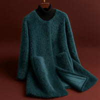 Manteau en laine texturée Giulia