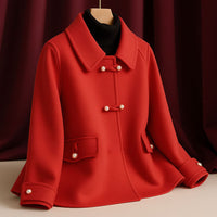 Manteau court en laine Valentina