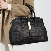 Sac à main en cuir façon croco Renata