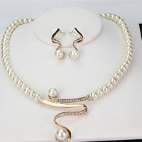 Fabiola - Ensemble Collier et Boucles d'Oreilles Perles Naturelles