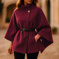 Veste cape ceinturée Valentina