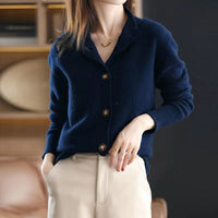 Cardigan boutonné en laine Anais