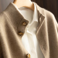 Cardigan boutonné en laine Anais