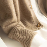 Cardigan boutonné en laine Anais