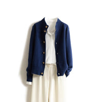 Cardigan boutonné en laine Anais