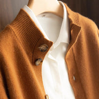 Cardigan boutonné en laine Anais