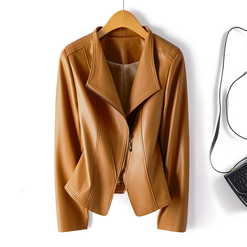 Veste en cuir sculptée Renata