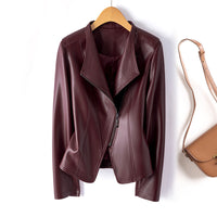 Veste en cuir sculptée Renata
