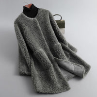 Manteau en peau lainée Amalia