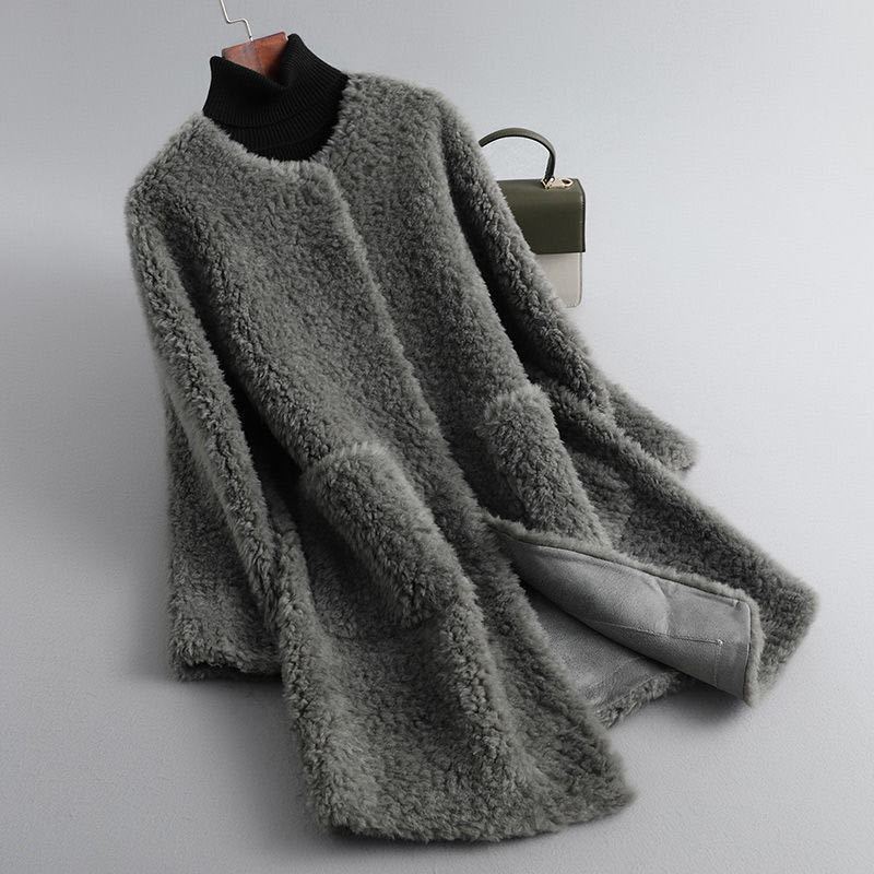 Manteau en peau lainée Amalia