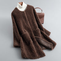 Manteau en peau lainée Amalia