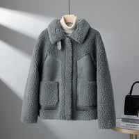 Manteau en peau lainée Bianca