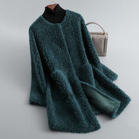 Manteau en peau lainée Amalia