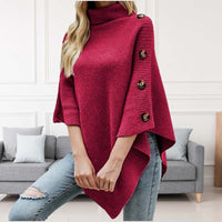 Pull Décontracté En Tricot De Couleur Unie