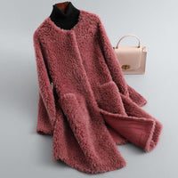 Manteau en peau lainée Amalia