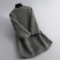Manteau en peau lainée Amalia