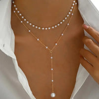Collier Double Rang à Perles