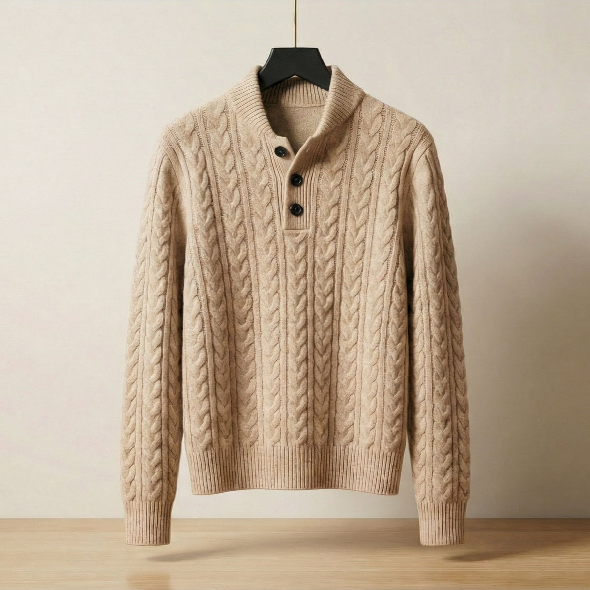 Pull torsadé boutonné Caterina
