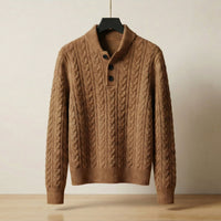 Pull torsadé boutonné Caterina