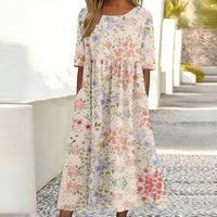 Robe Décontractée À Imprimé Floral