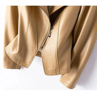 Veste en cuir sculptée Renata