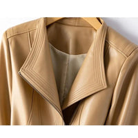 Veste en cuir sculptée Renata