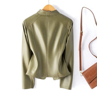 Veste en cuir sculptée Renata