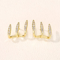 Flora - Boucle d'Oreille Triple Élégante