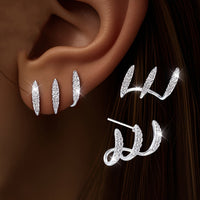 Flora - Boucle d'Oreille Triple Élégante