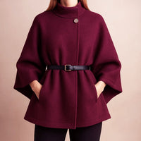 Veste cape ceinturée Valentina