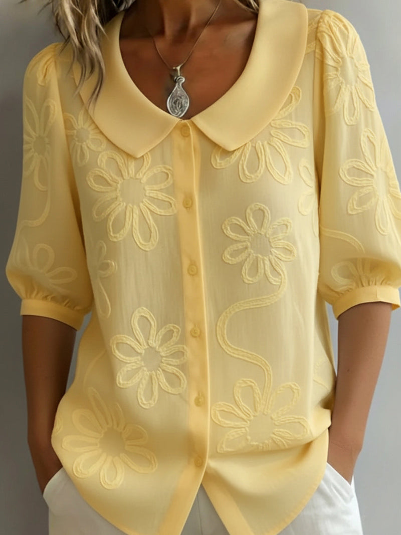 Blouse fleurie Carys à l'élégance naturelle