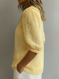 Blouse fleurie Carys à l'élégance naturelle