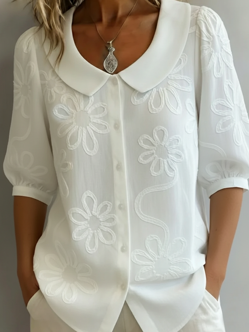 Blouse fleurie Carys à l'élégance naturelle