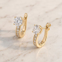 Elegant - Boucles d'Oreilles Huggie Dorées