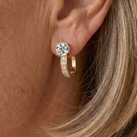 Elegant - Boucles d'Oreilles Huggie Dorées