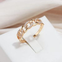 Fátima - Bague Dorée Maille Chic
