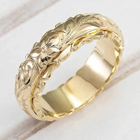 Antonia - Bague Dorée Fleur Ancienne