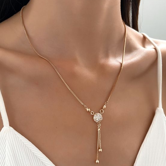 Collier Vintage Doré à Pendentif