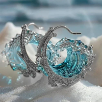 Susana - Boucles d'Oreilles Vagues de Mer