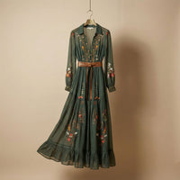 Robe midi Camilla en tissu fluide