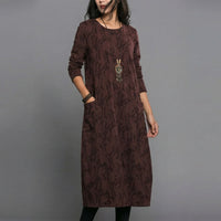 Robe midi à manches longues Elena