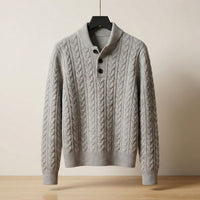 Pull torsadé boutonné Caterina