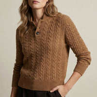 Pull torsadé boutonné Caterina