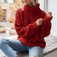 Pull col roulé en coton Valeria