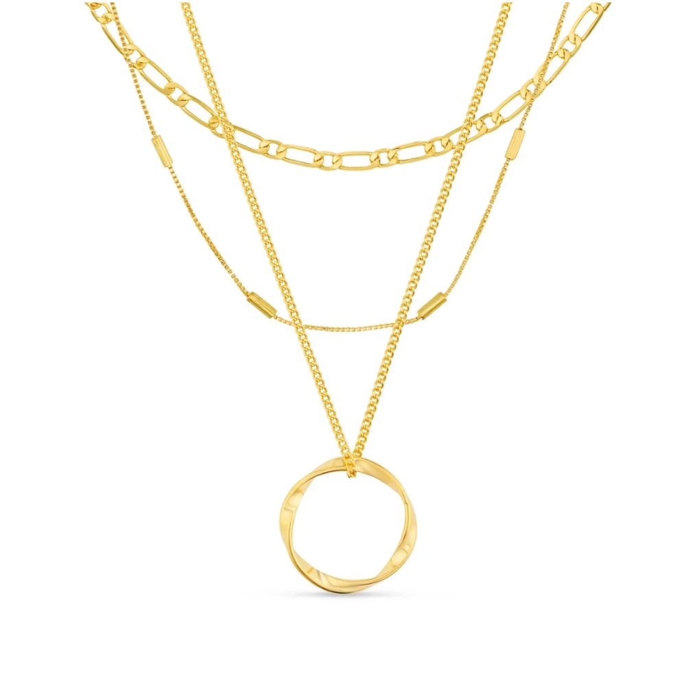 Classic - Collier Doré Trois Rangs